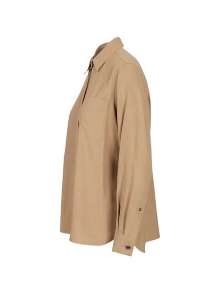 Camicia Siamese in seta lavata