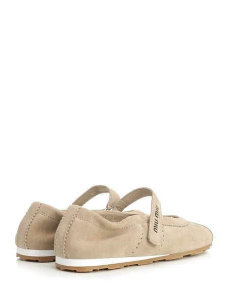 Ballerine "Plume" in pelle scamosciata