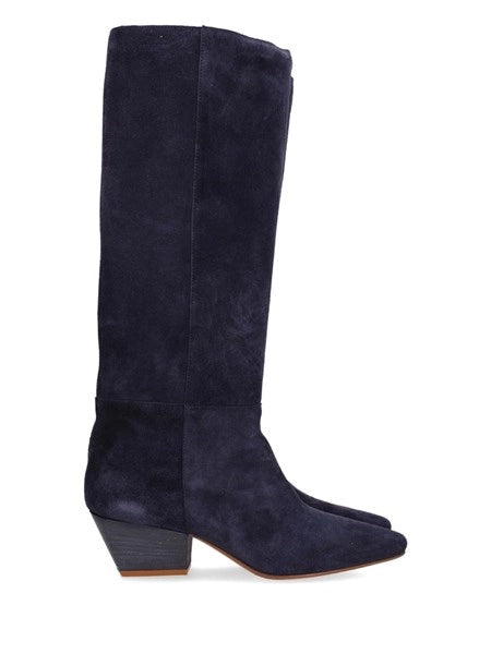 Stivale alto in suede