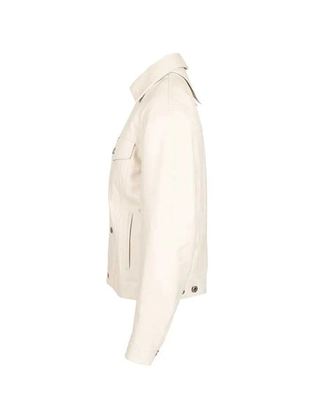 Giubbino in pelle Intrecciato