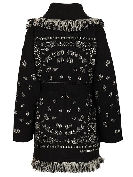 Cardigan in cashmere bandana