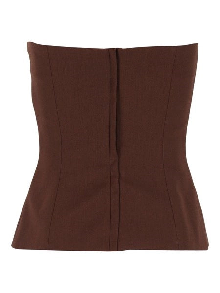 Top bustier in frescolana
