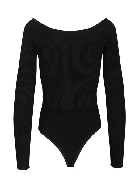 Body in maglia a coste