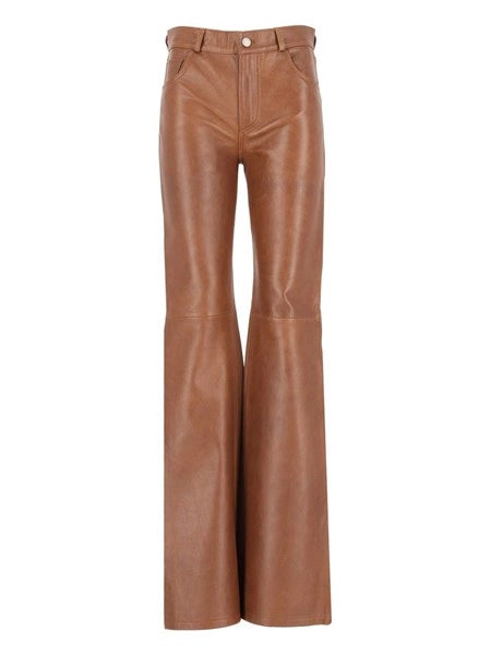 Pantaloni in pelle setosa Flora