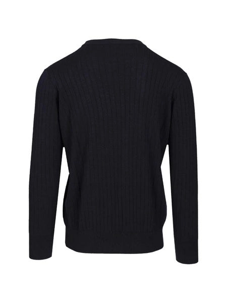 Maglione in lana a coste