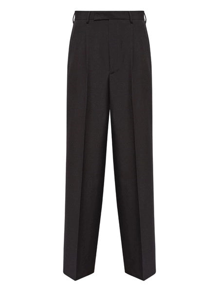 Pantaloni in misto lana con graffette
