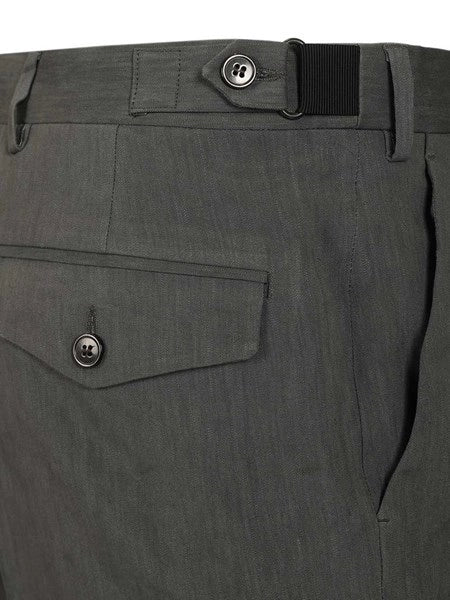 Pantaloni sartoriali in misto lino