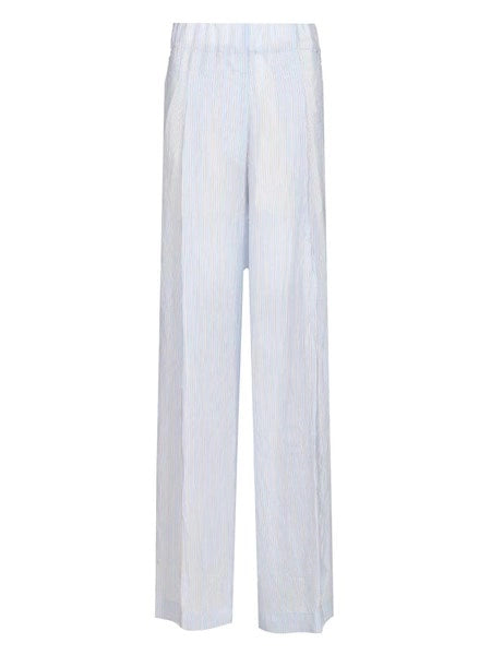 Pantaloni a gamba larga a righe