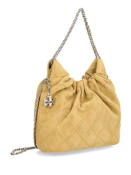 Borsa hobo mini Fleming in suede
