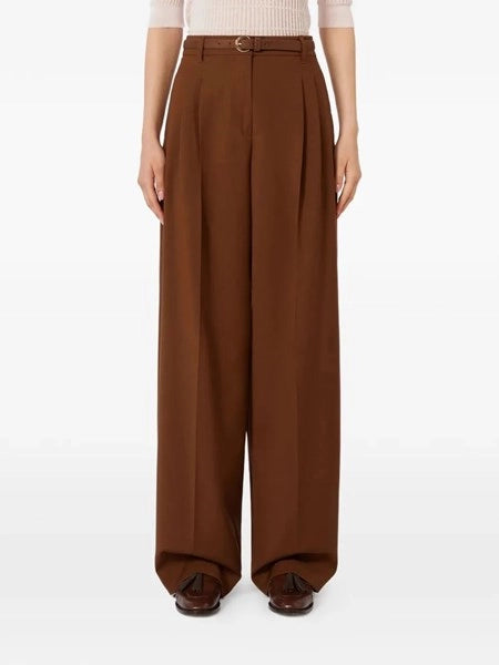 Pantalone fluido in lana