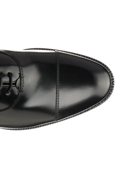 Scarpa Oxford in pelle spazzolata