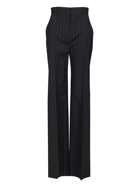 Pantalone in lana gessata