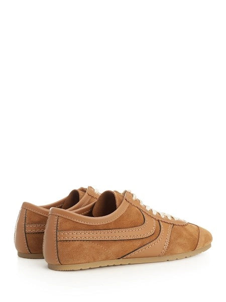 Sneakers in pelle e suede
