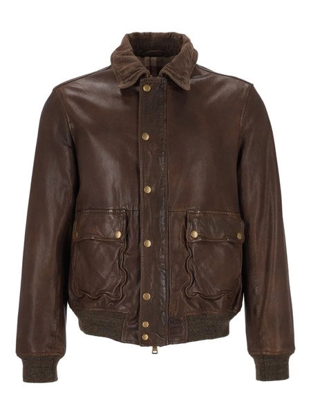 Bomber in pelle