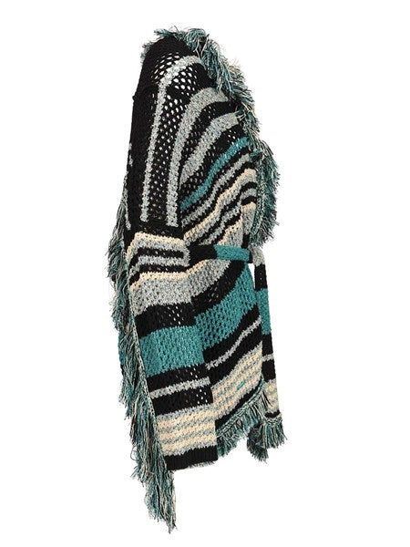 Cardigan a Righe in Cotone