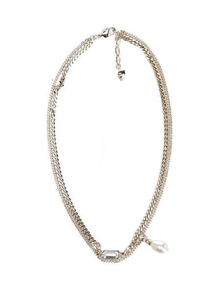 Collana Skull con cristalli