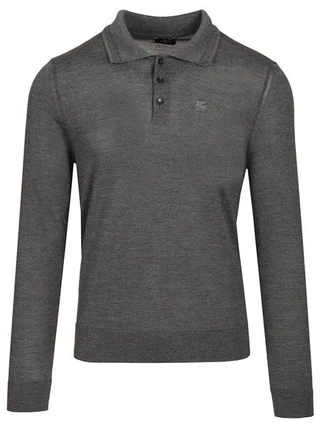 Polo in lana e seta