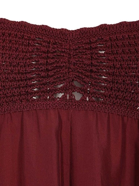 Vestito con corpetto crochet