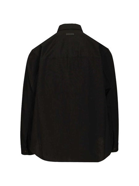Camicia in cotone e lana