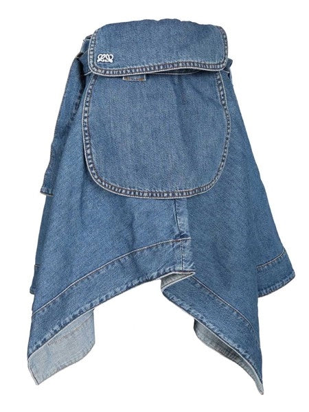 Gonna cargo in denim