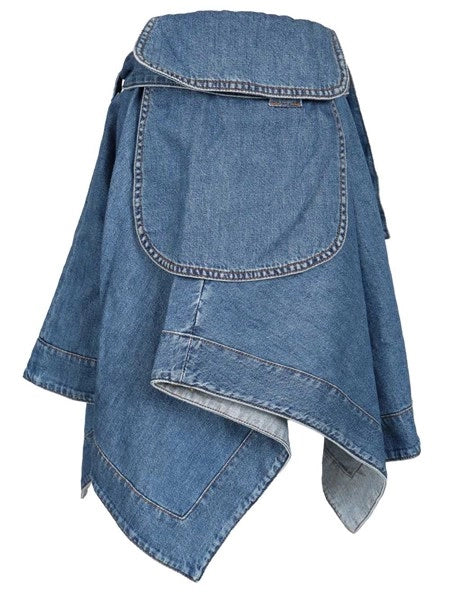 Gonna cargo in denim