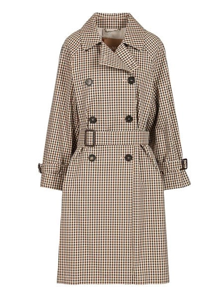 Trench in twill antigoccia