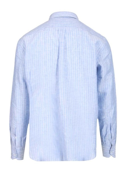 Camicia in lino a righe