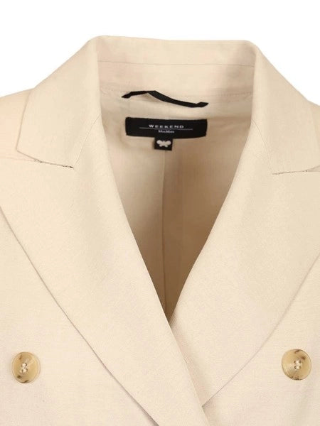 Blazer in viscosa e lino