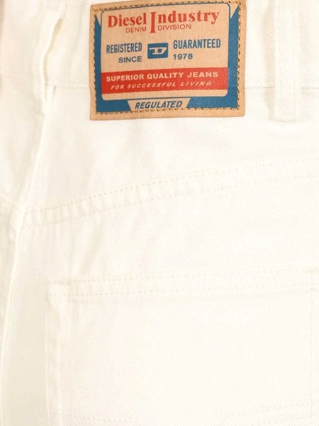 Shorts in denim bianchi