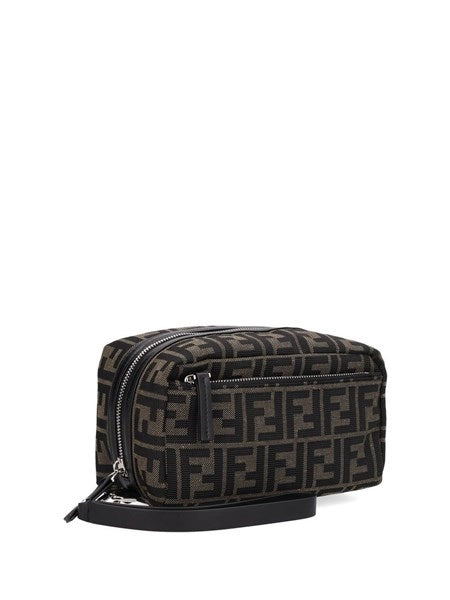 Beauty case piccolo con doppia cerniera