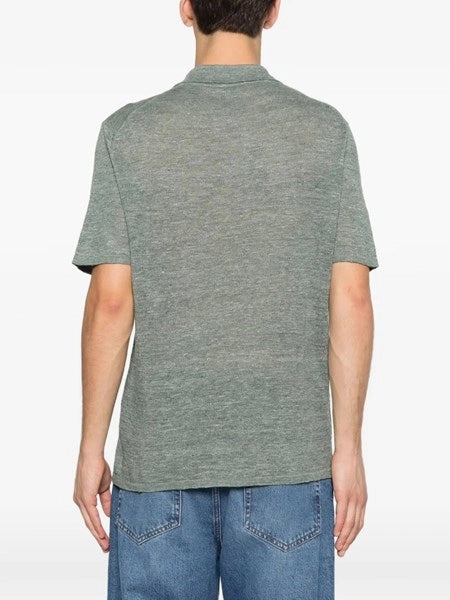 Polo in lino e cotone