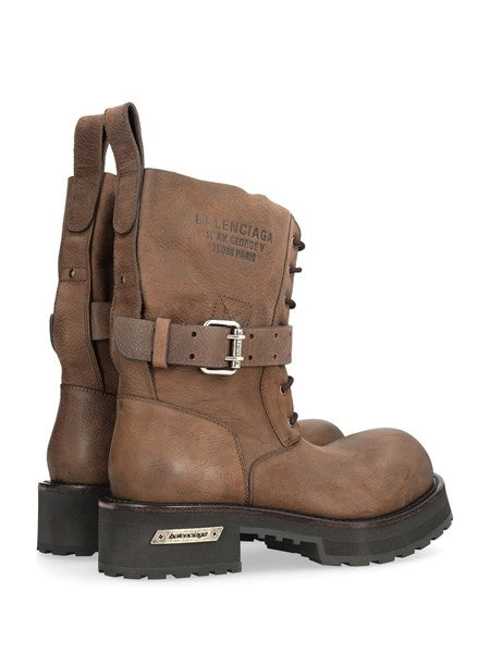 Stivaletto stringato Venom in pelle