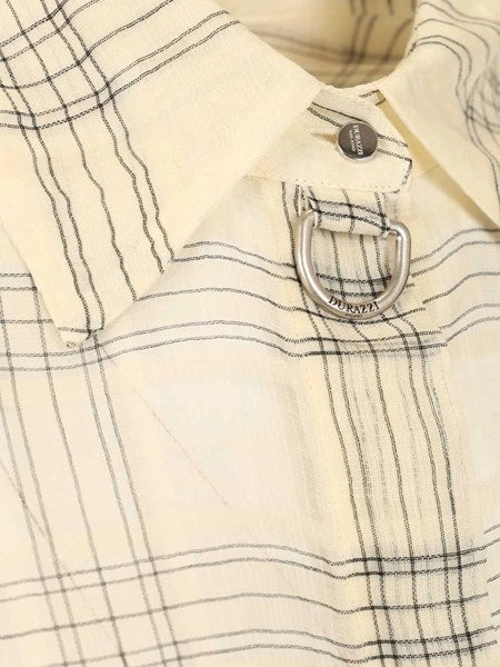Camicia corta semitrasparente