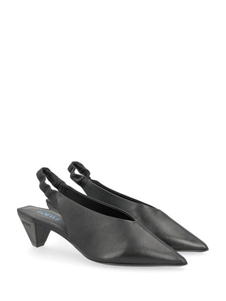 Slingback Origami Cubic in pelle di agnello