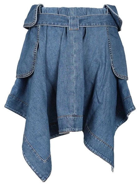 Gonna cargo in denim