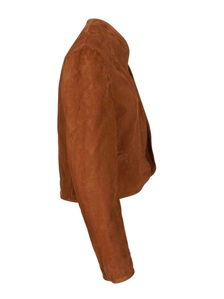 Blazer corto in suede