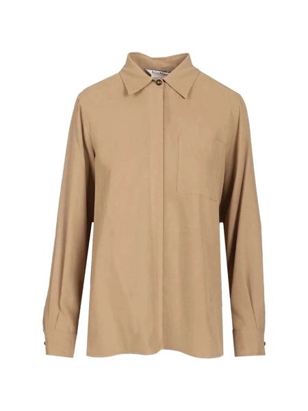 Camicia Siamese in seta lavata