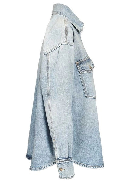 Camicia over in denim "Noa"