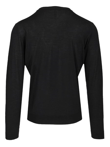 Maglia girocollo in lana 180s