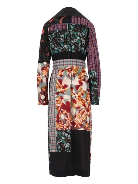 Cappotto in chiffon stampato Rolana