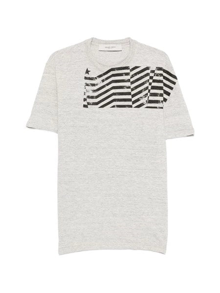 T-shirt con stampa a bandiera