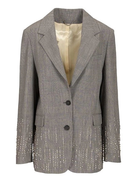 Blazer Principe di Galles con cristalli
