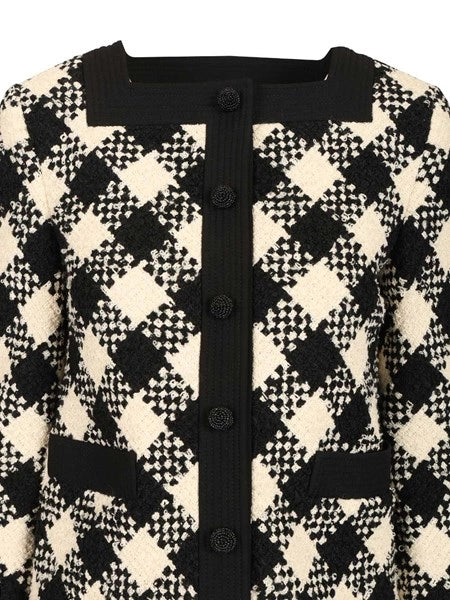 Giacca in tweed Damier