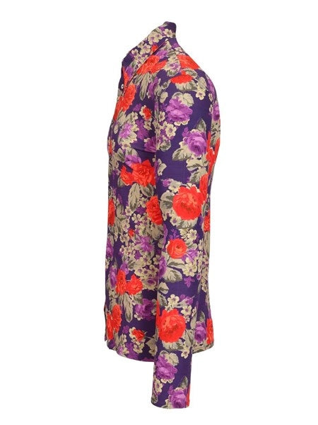 Camicia con stampa floreale