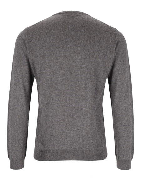 Maglia girocollo in cashmere e seta