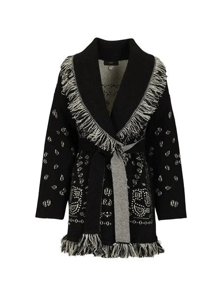 Cardigan in cashmere bandana