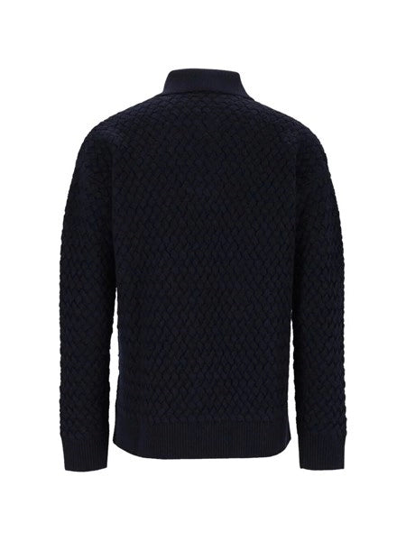 Polo in lana intrecciata
