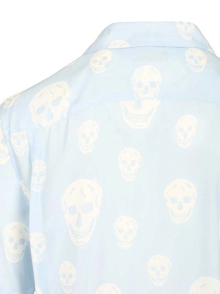Camicia in crepe de chine stampata