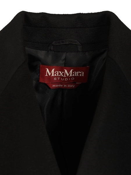 Cappotto doppiopetto in drap di lana