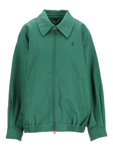 Giacca a vento oversize in cotone